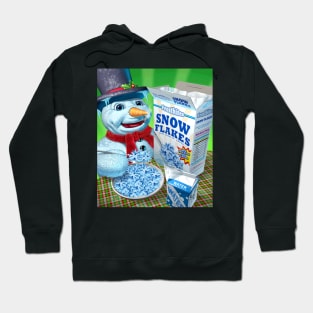 Snowman Eating Snowflakes Hoodie